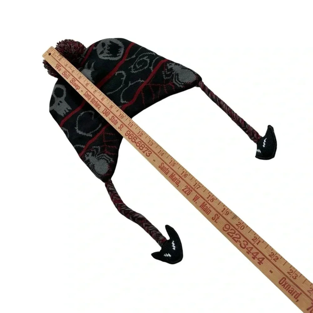 NWT Nightmare Before Christmas Jack Skelington Pompom Beanie - Picture 7 of 7